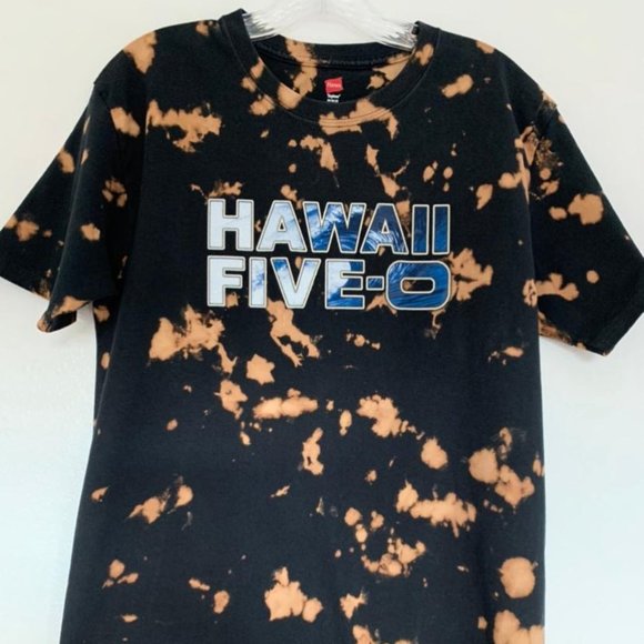 Hanes Tops - Hand Bleached Hawaii Five-O T-Shirt